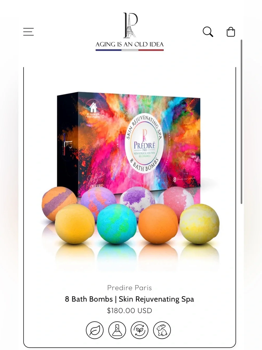 PREDIRE PARIS Skin Rejuvenating Spa Bath Bomb Set